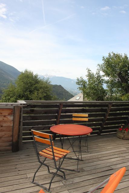 Chalet balcony with view